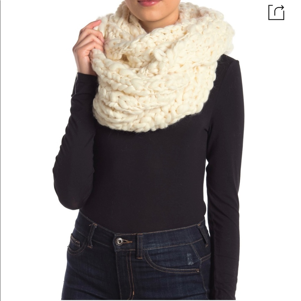 Free people infinity knit scarf.